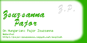 zsuzsanna pajor business card